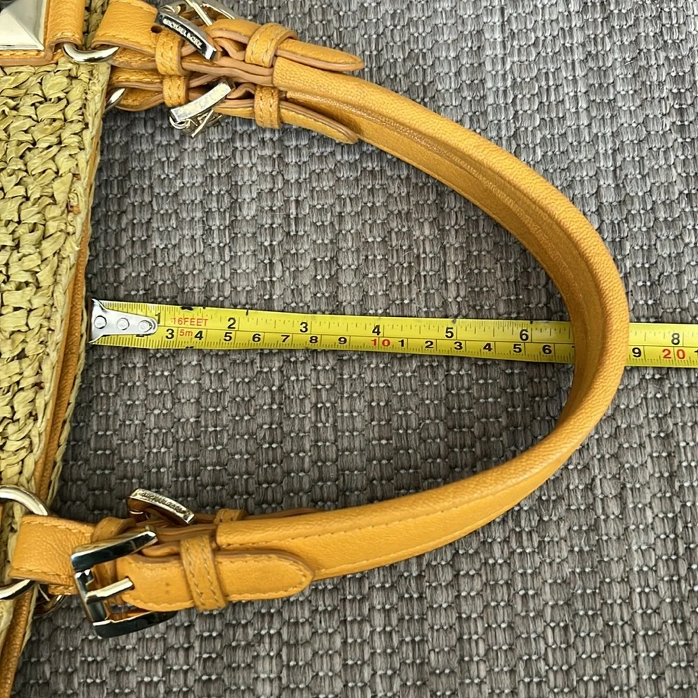 Michael Kors Santorini Woven Straw Tote Bag